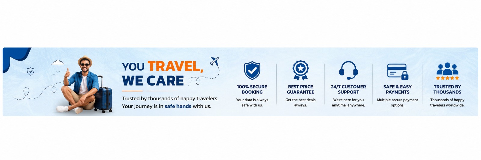 Promotional travel banner