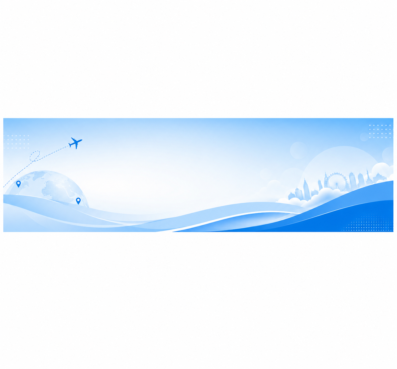 Promotional travel banner