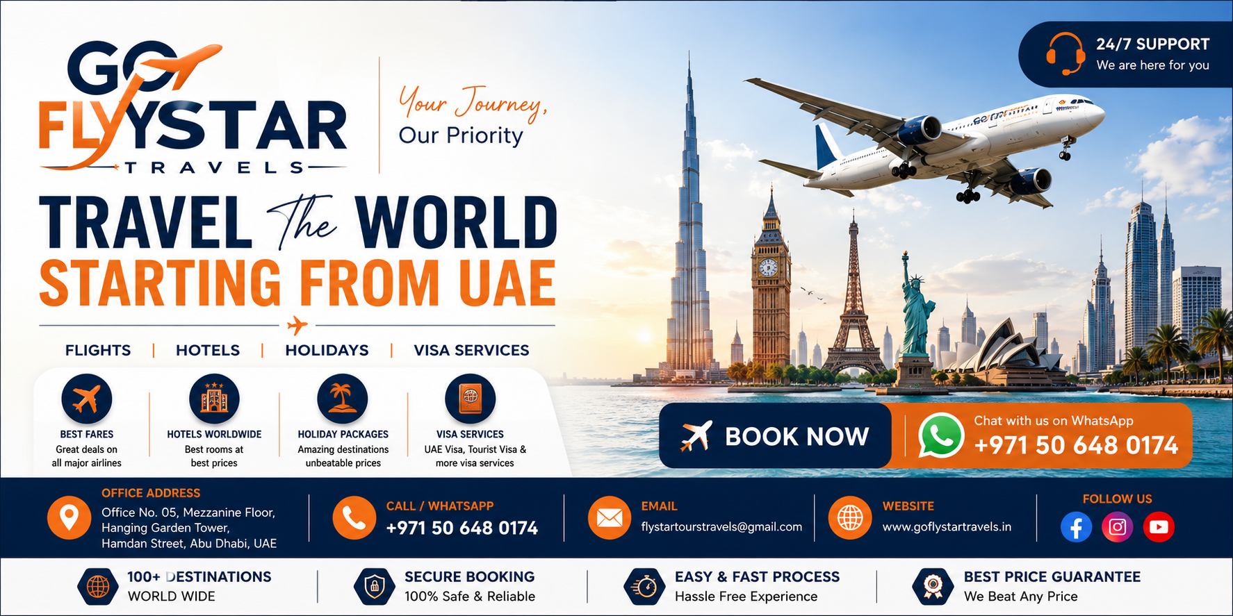 Airline offer banner