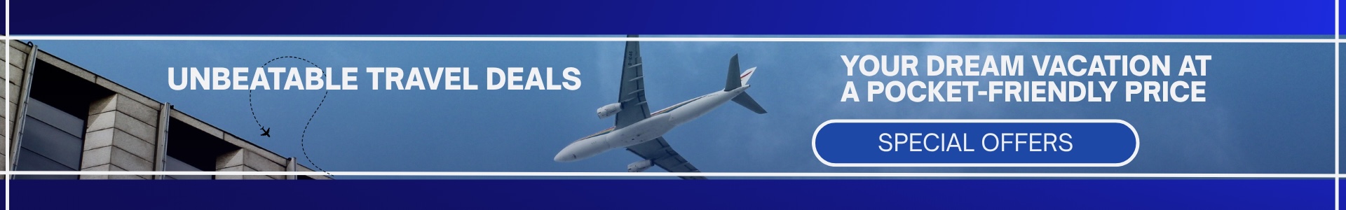Promotional travel banner