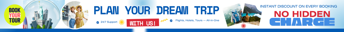 Promotional travel banner