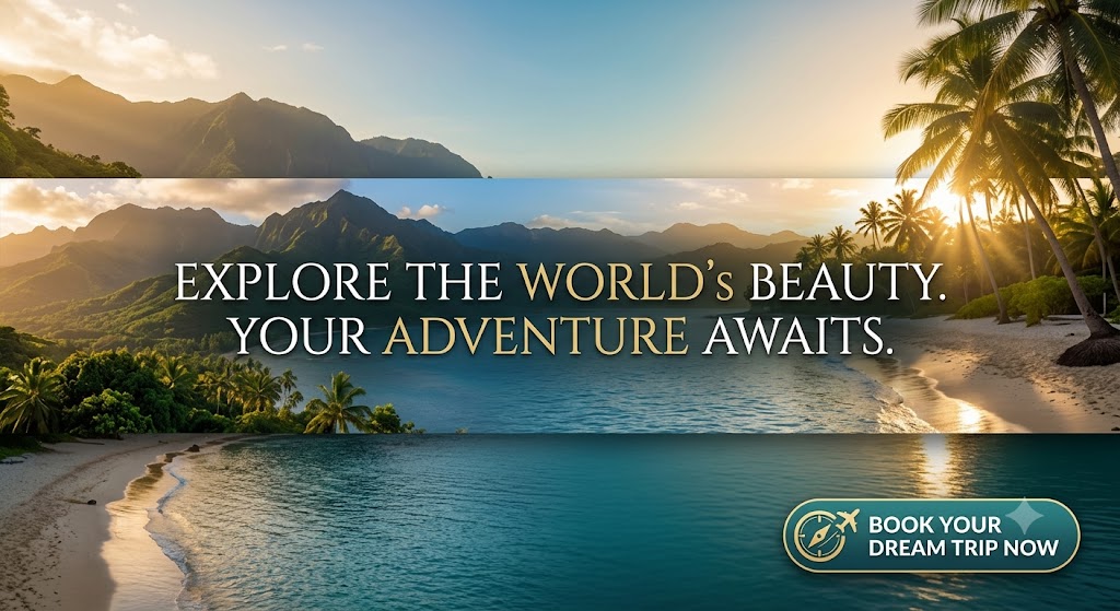 Promotional travel banner