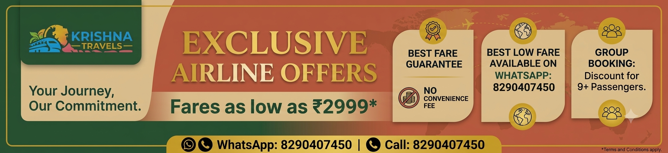 Airline offer banner