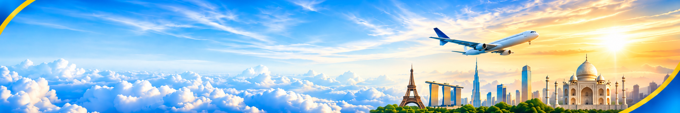Promotional travel banner