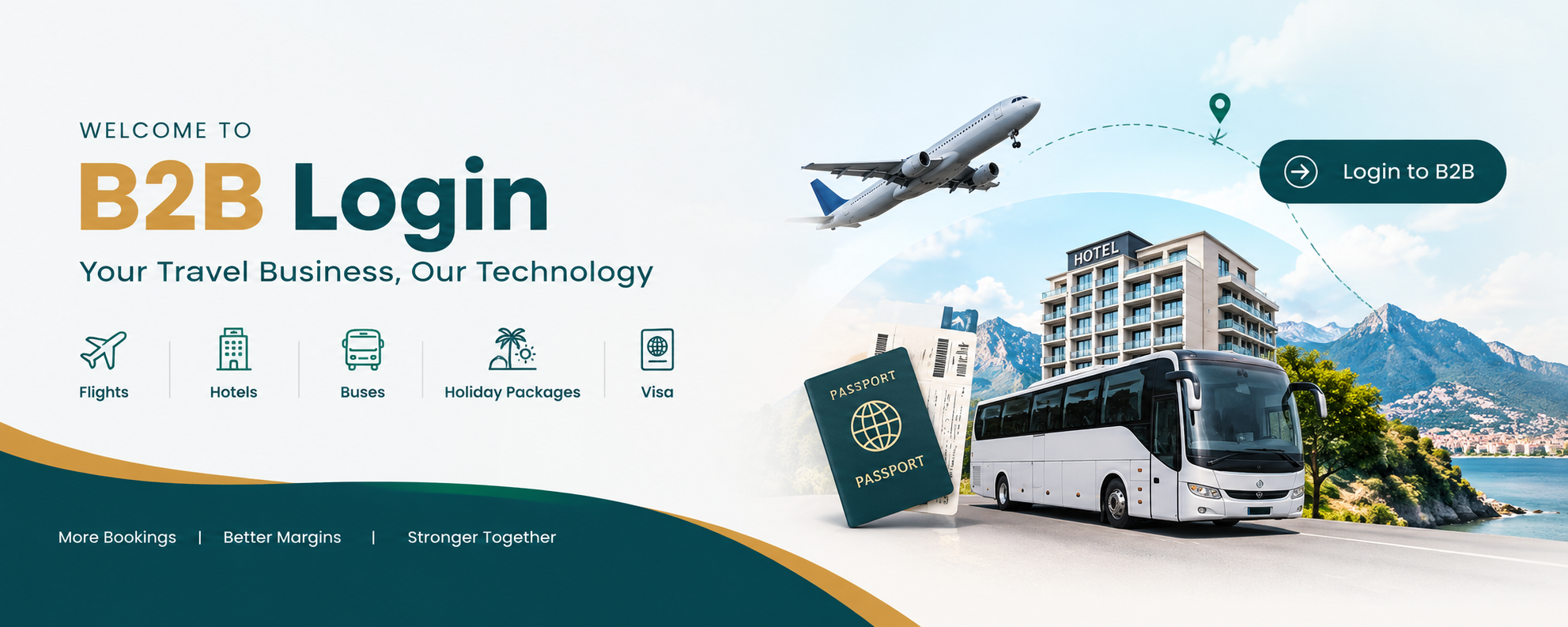 Partner login banner
