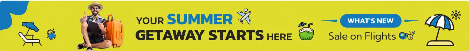 Promotional travel banner