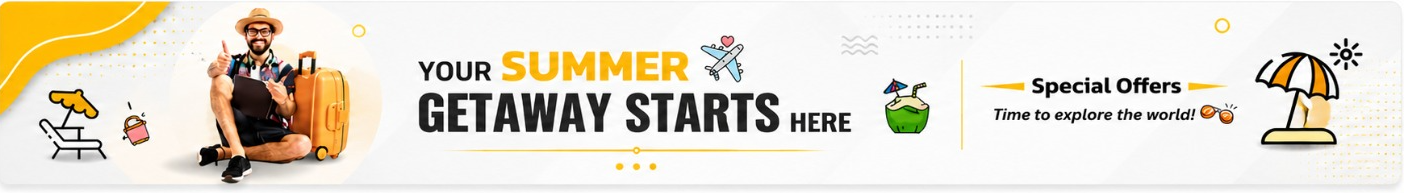 Promotional travel banner