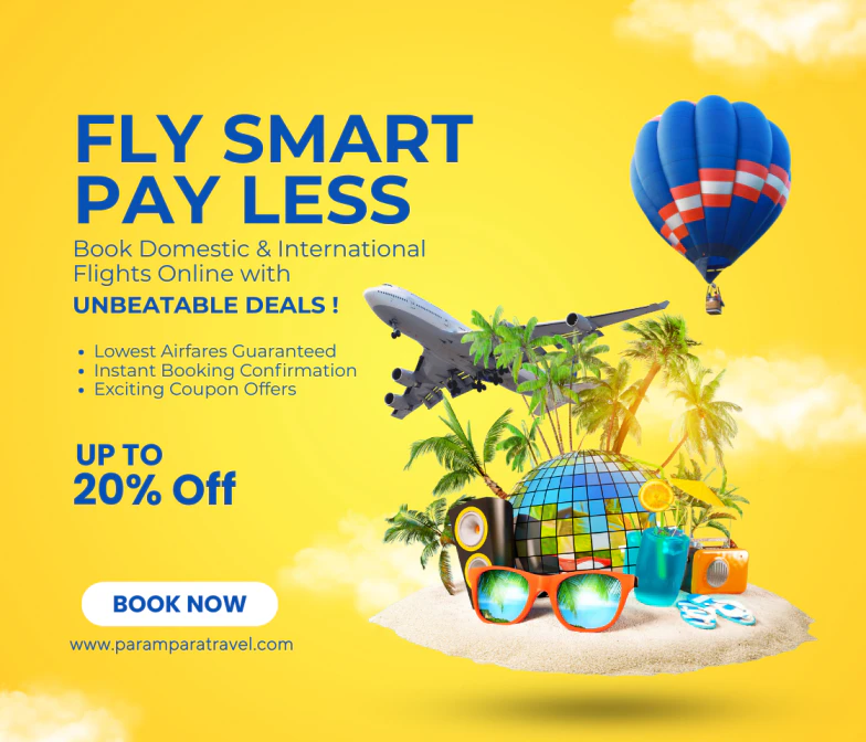 Fly Smart, Pay Less – Book Domestic & International Flights Online with Unbeatable Deals!
