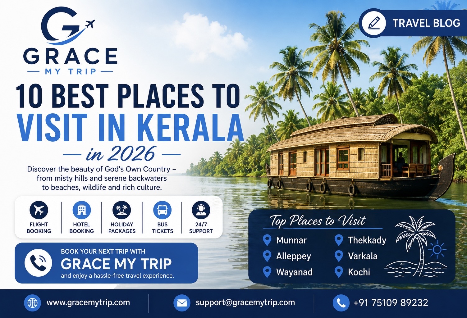 10 Best Places to Visit in Kerala in 2026