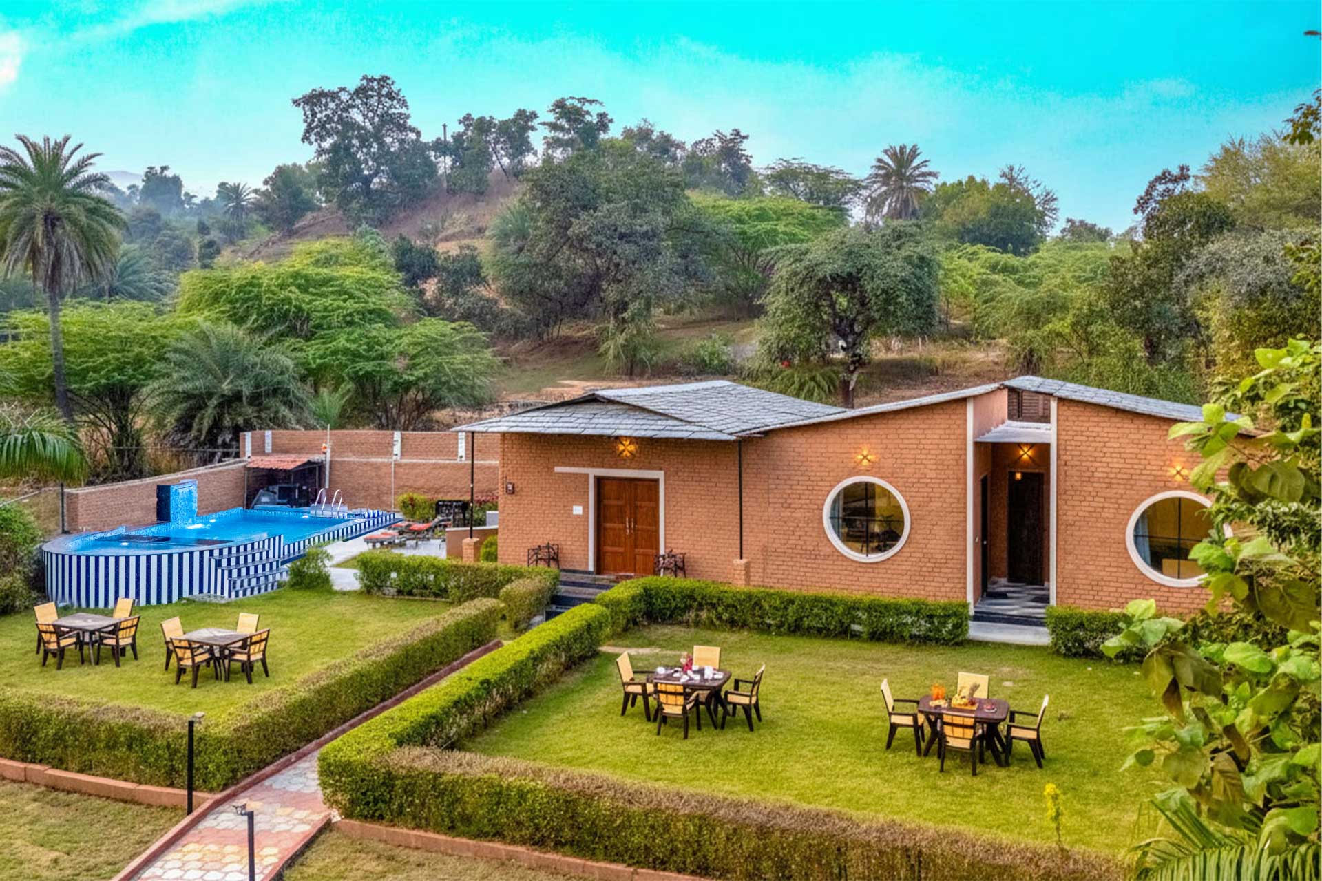 Rayana Udaipur | 2 BHK Private Pool Villa in Udaipur with Mountain Views