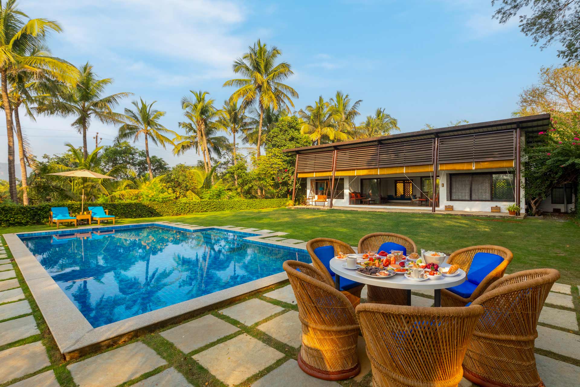 The Courtyard – 3 BHK Villa with Private Pool, Alibaug