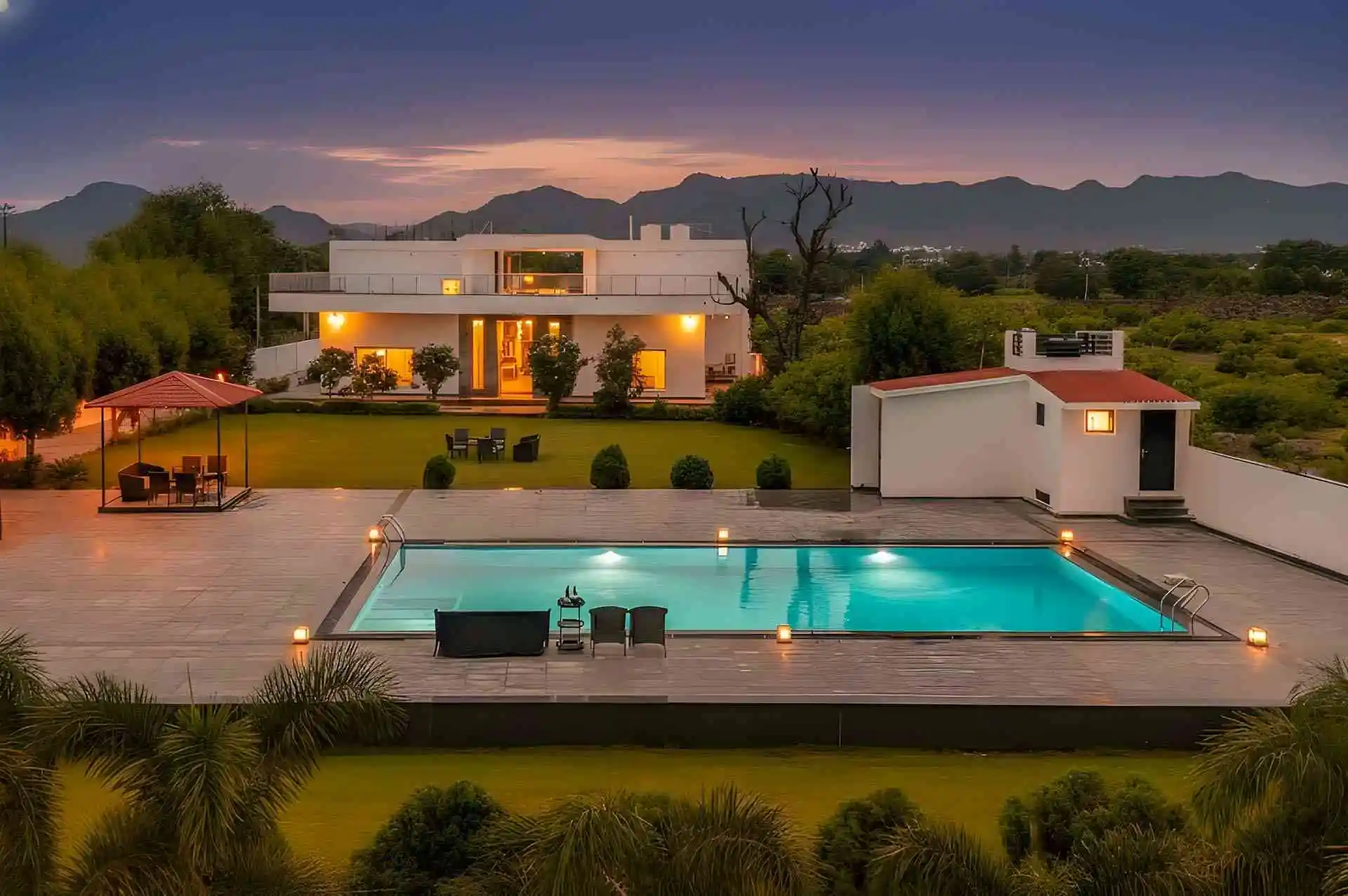 Aravali Villa Udaipur | Luxury 2 BHK Private Pool Villa in the Aravalli Hills
