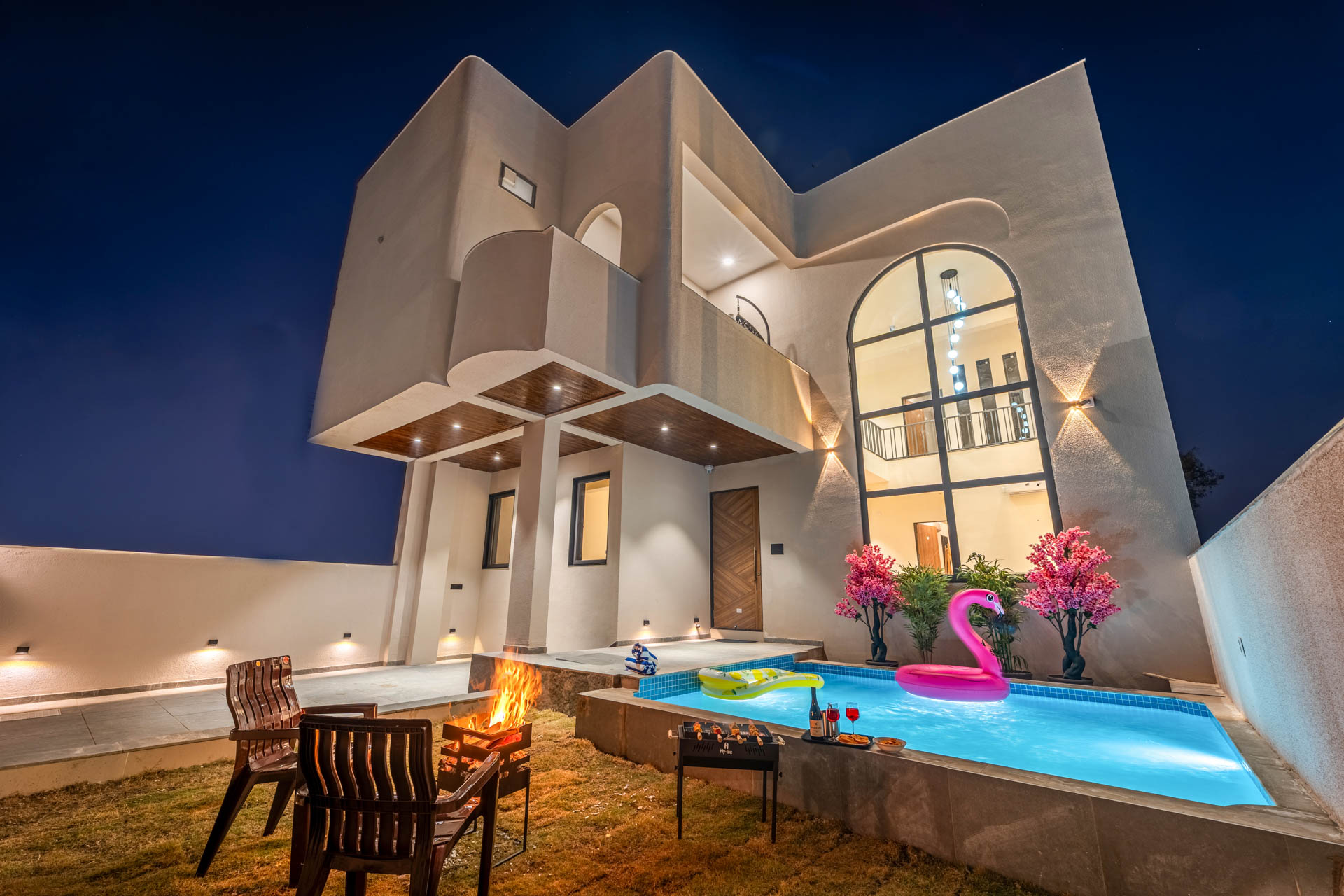 Kraya Villa Udaipur – 4 BHK Private Villa with Plunge Pool & Mountain Views