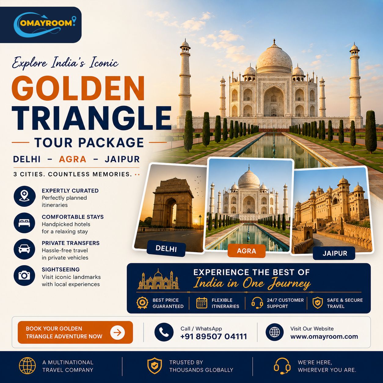 Delhi - Agra - Jaipur: Golden Triangle Tour