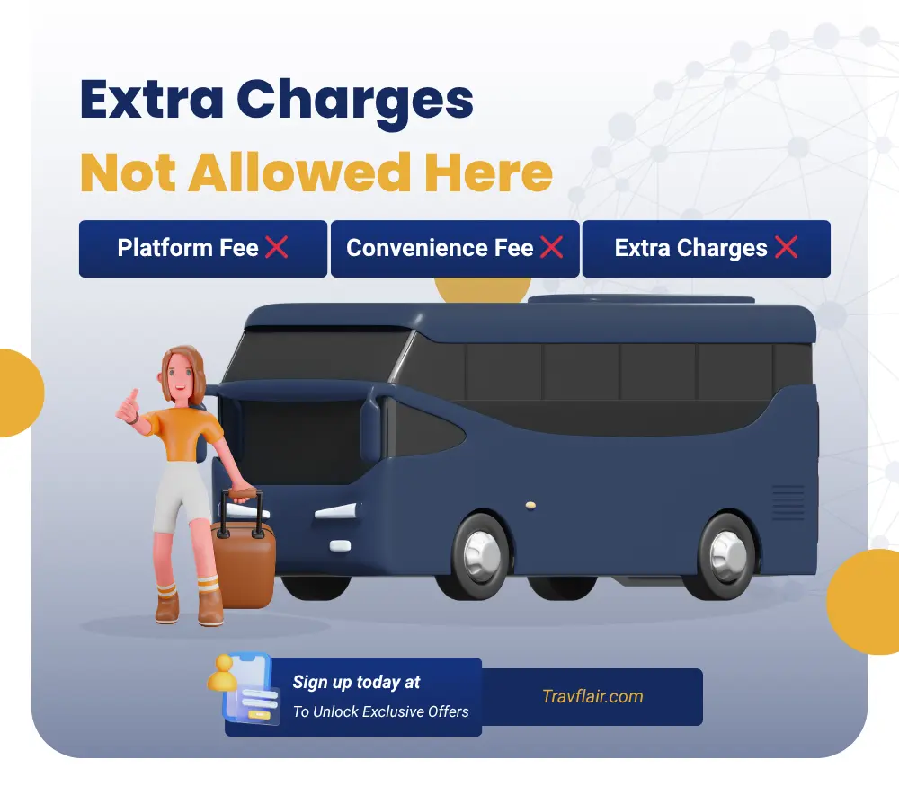 Bus Booking with Zero Extra Charges