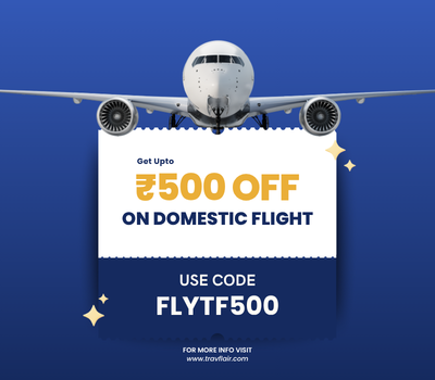 Domestic Flight Booking Offer Save Up to ₹500