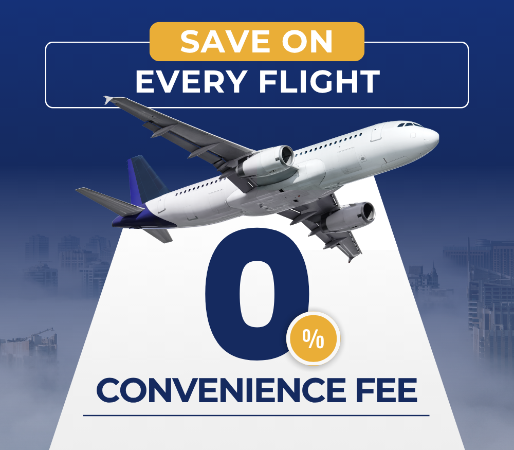 Zero Convenience Fee Flight Booking