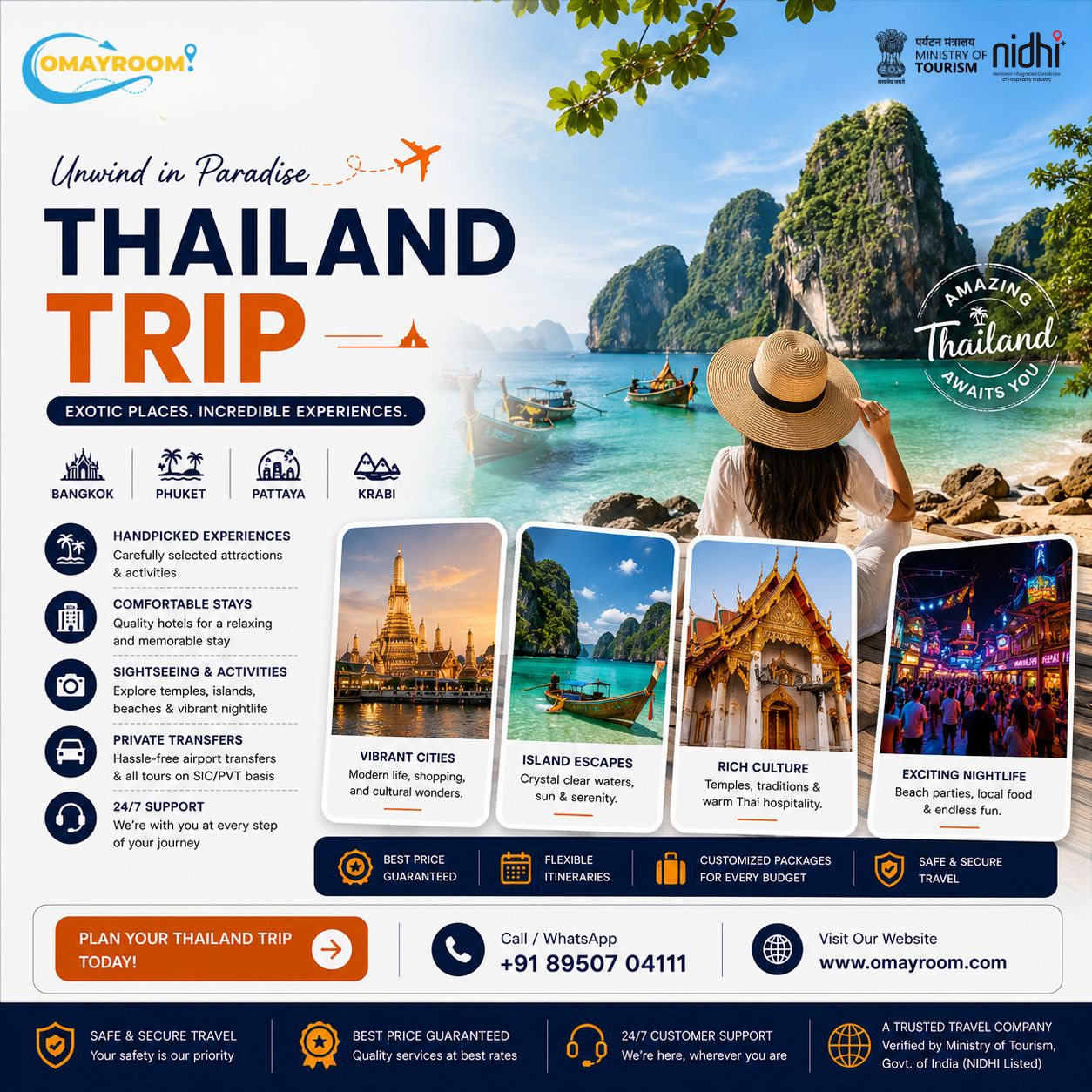 Thailand: Islands, Culture & Nightlife