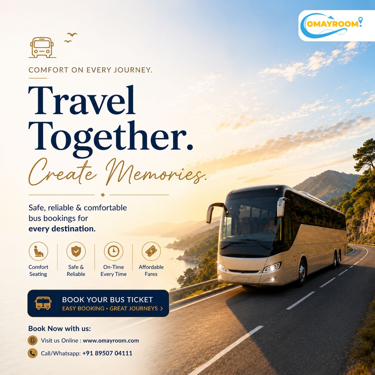 Safe & Comfortable Bus Booking