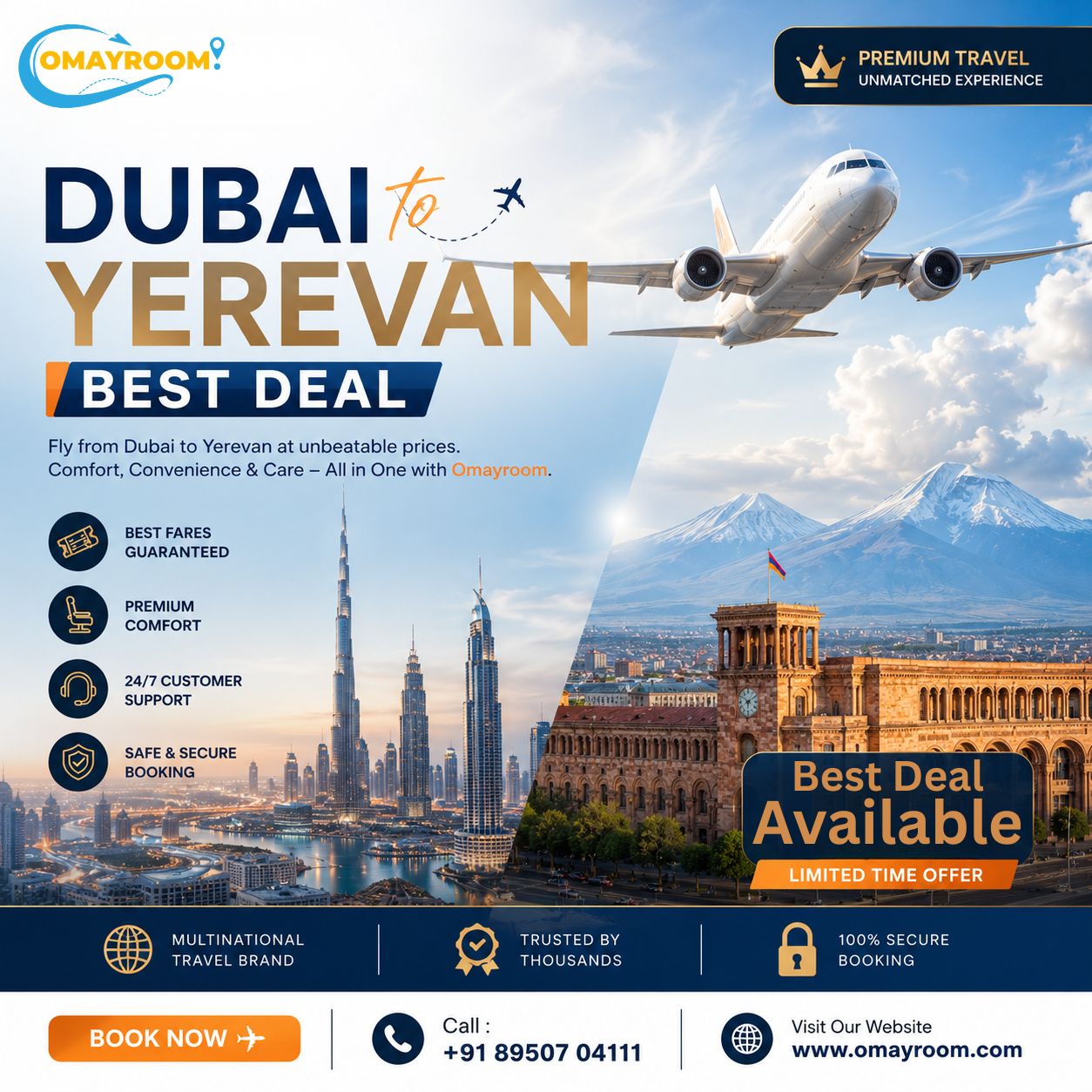 Dubai to Yerevan - Best Deal
