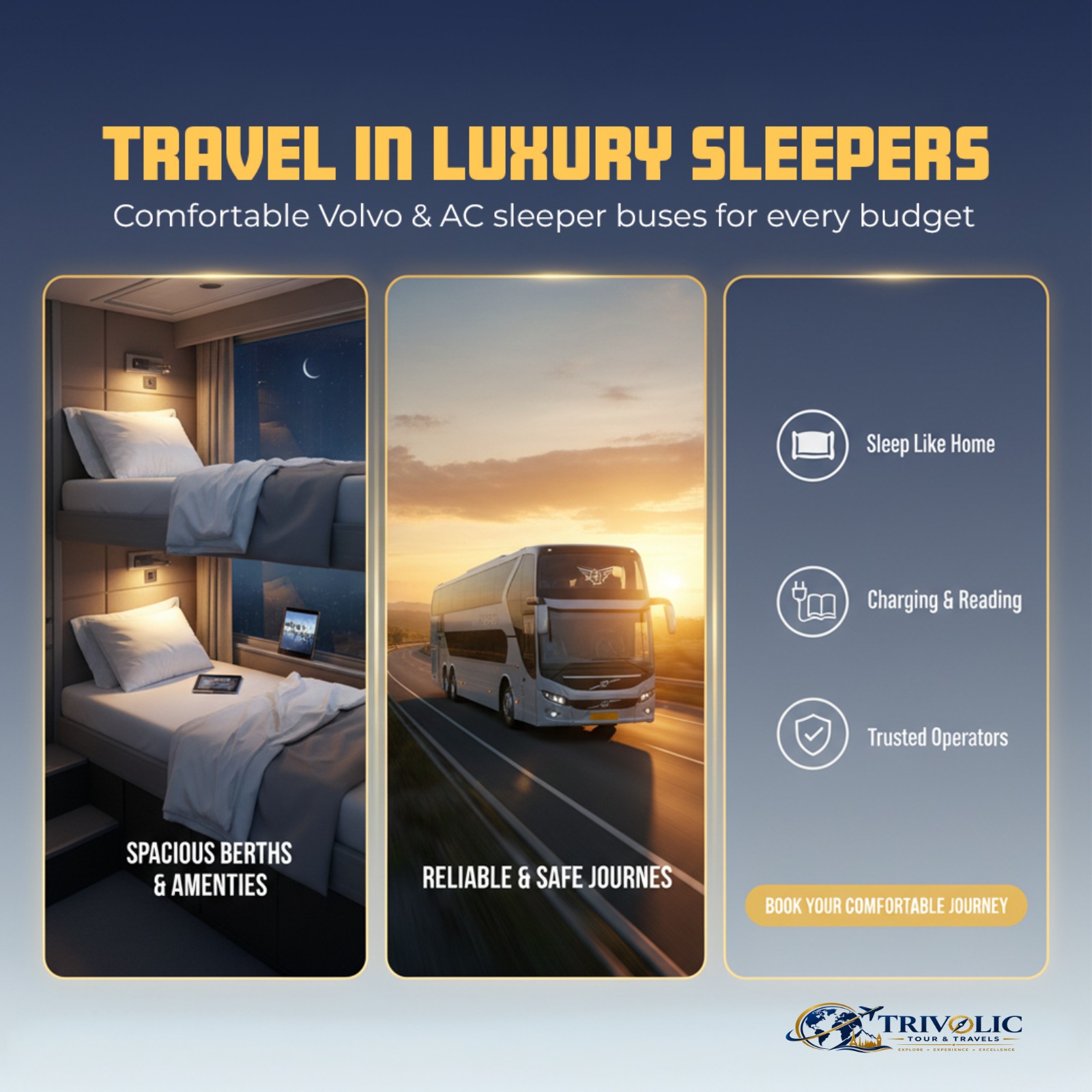 Travel in Luxury Sleeper – Comfort Meets Convenience!