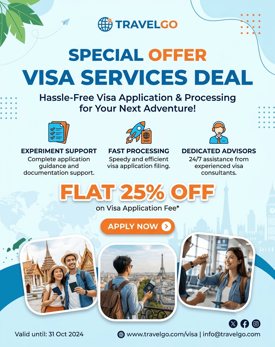Special Visa Services Deal – Flat 25% OFF