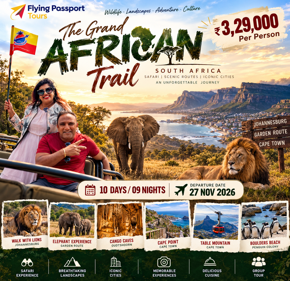 SOUTH AFRICAN ADVENTURE  NOV 27-6 DEC 2026