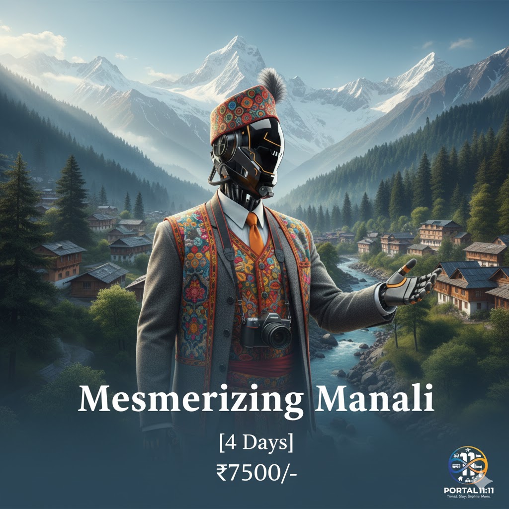 Experience the magic of the Himalayas with our 4-Day Mesmerizing Manali Package! 🏔️