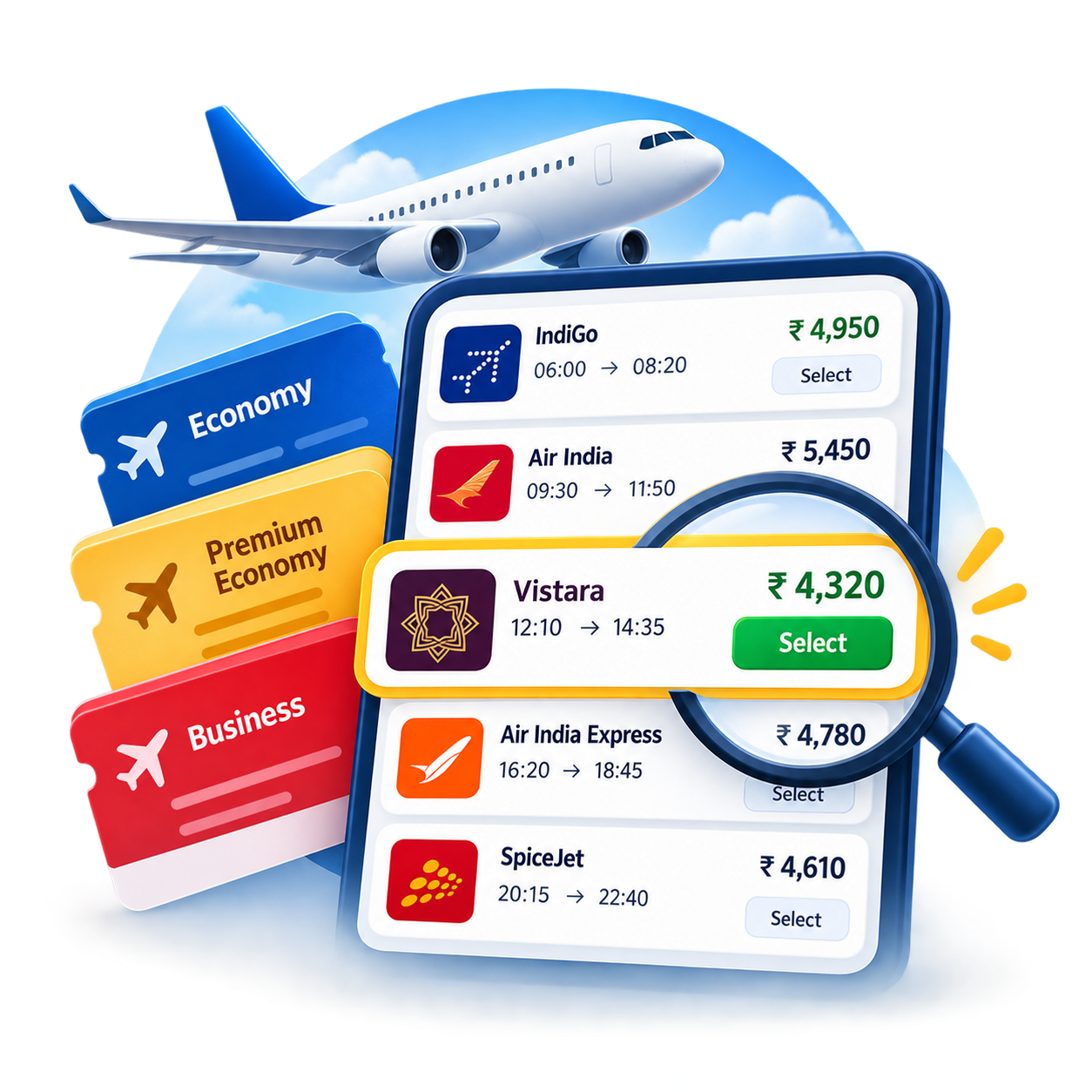🎟️ Multiple Fares. Best Fare.
