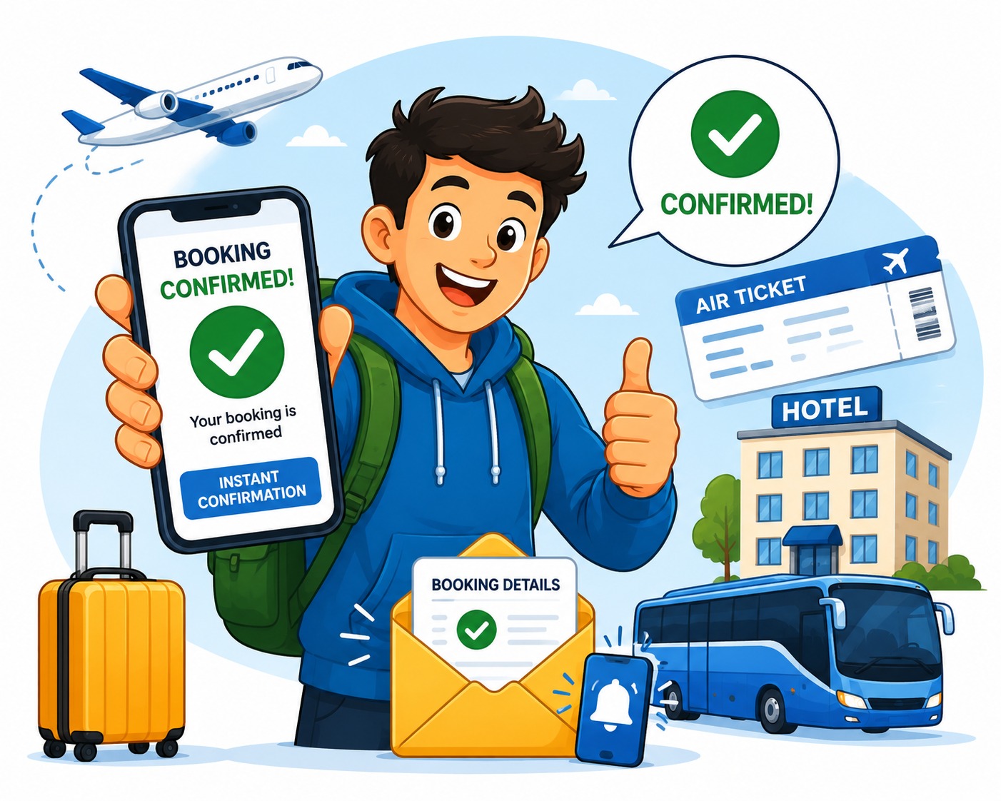 Instant Booking Confirmation