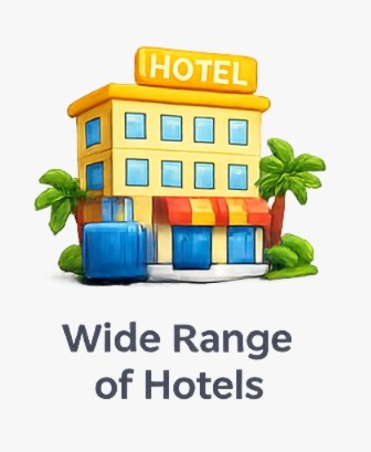 Wide Range of Hotels